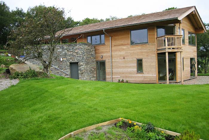 A house design for a steeply sloping site stuiable for a client with limited mobility
