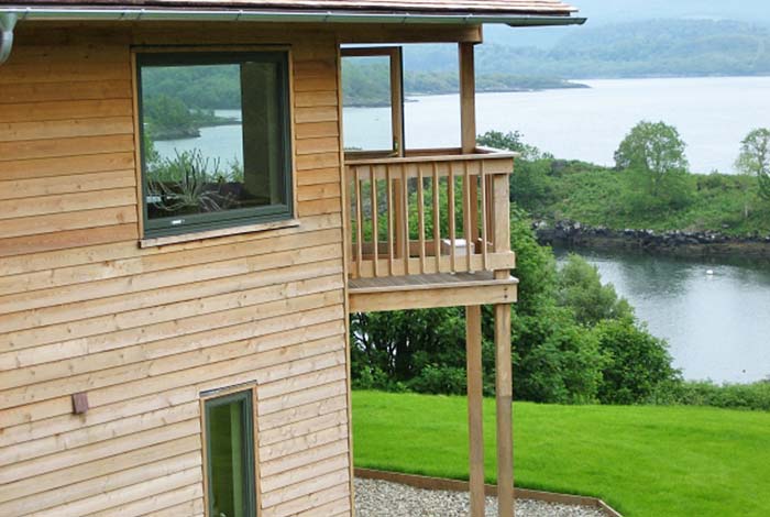 A house design for a steeply sloping site stuiable for a client with limited mobility